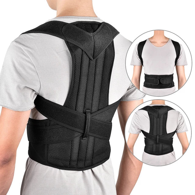 Posture Corrector belt adjustable magnetic posture corrector back brace support belt for upper back pain relife